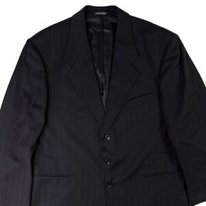 Ermenegildo Zegna Super 100s Wool Emporio Limani Blazer Italy Pinstripe Mens 44R